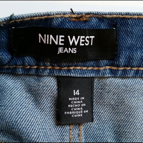 Nine West A-line, high low denim skirt - Picture 7 of 9